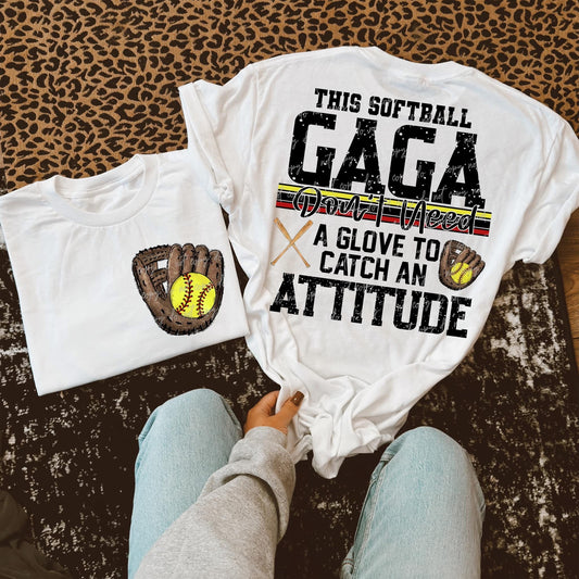 This Softball Gaga DTF Transfer