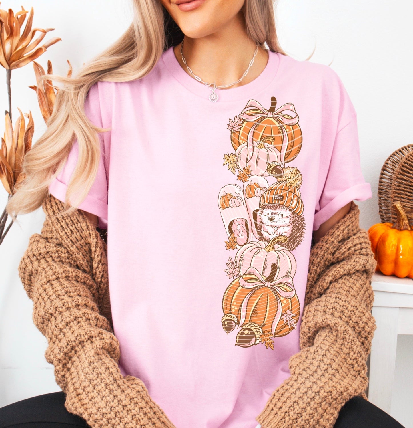 Fall The Season of Cozy *Optional long sleeve design* DTF Transfer