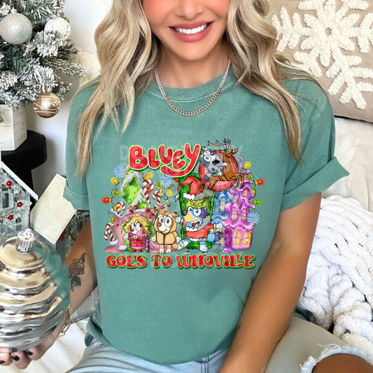 Whoville Blue Heeler DTF Transfer