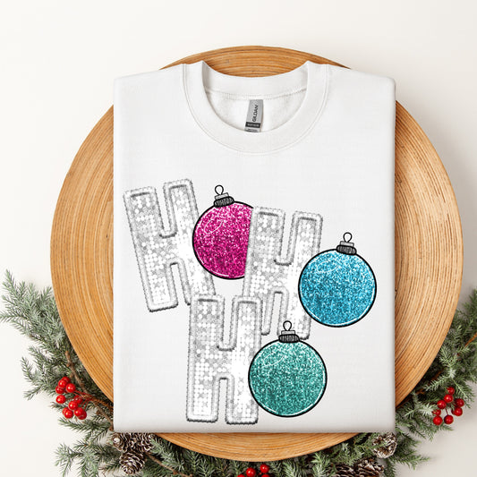 HO HO HO Ornaments DTF Transfer