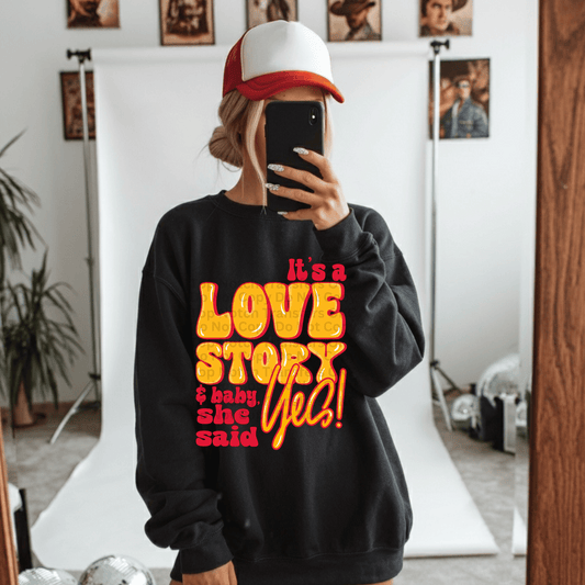 TS It’s A Love Story DTF Transfer