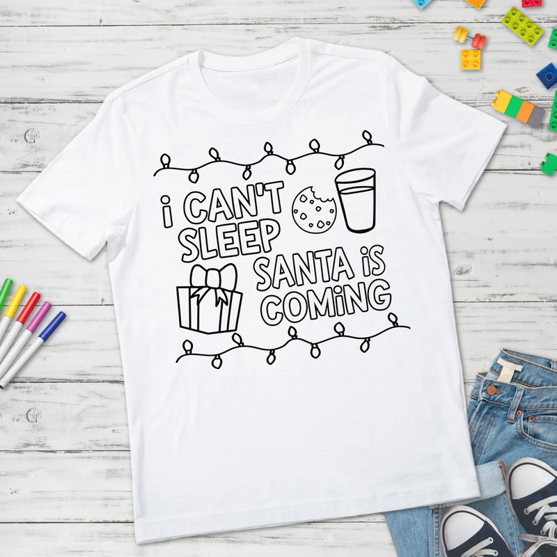 I can’t sleep coloring design DTF Transfer