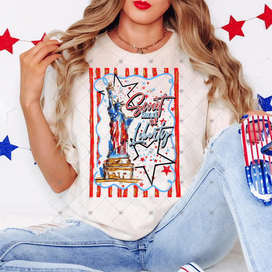 Sweet Land Of Liberty DTF Transfers
