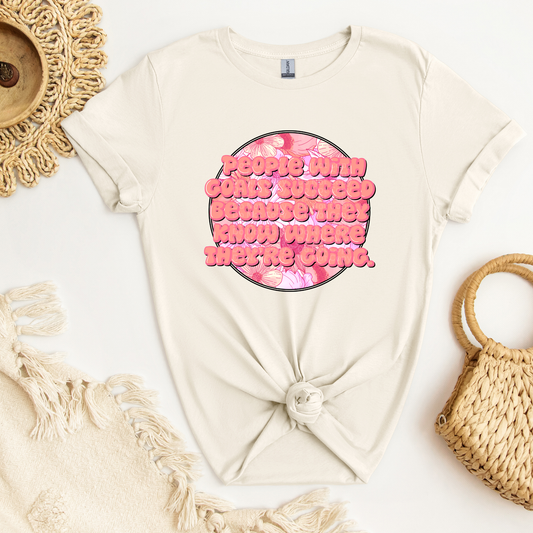 People With Goals Succeed Because They Know Where They're Going Pink DTF Transfer