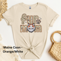 Maine Coon - Orange/White DTF Transfer