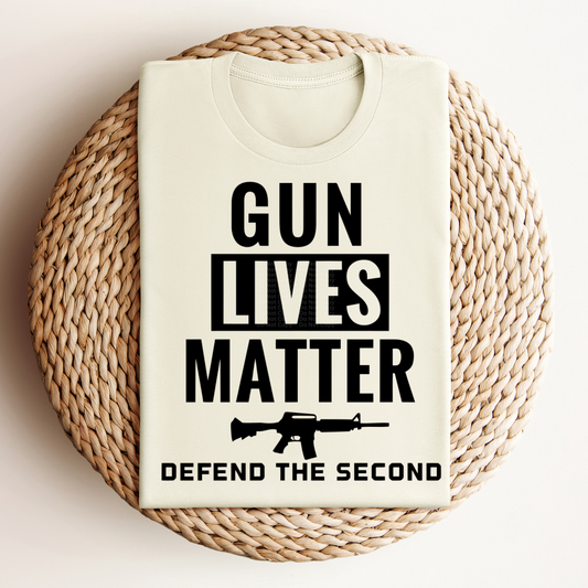 Gun Lives Matter Defend The Second - Black DTF Transfer
