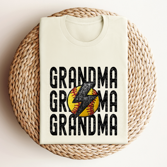 Stacked Softball Grandma DTF Transfer