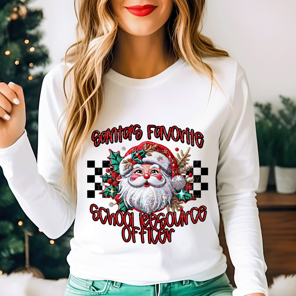 Santa's Favorite - School Resource Officer DTF Transfer