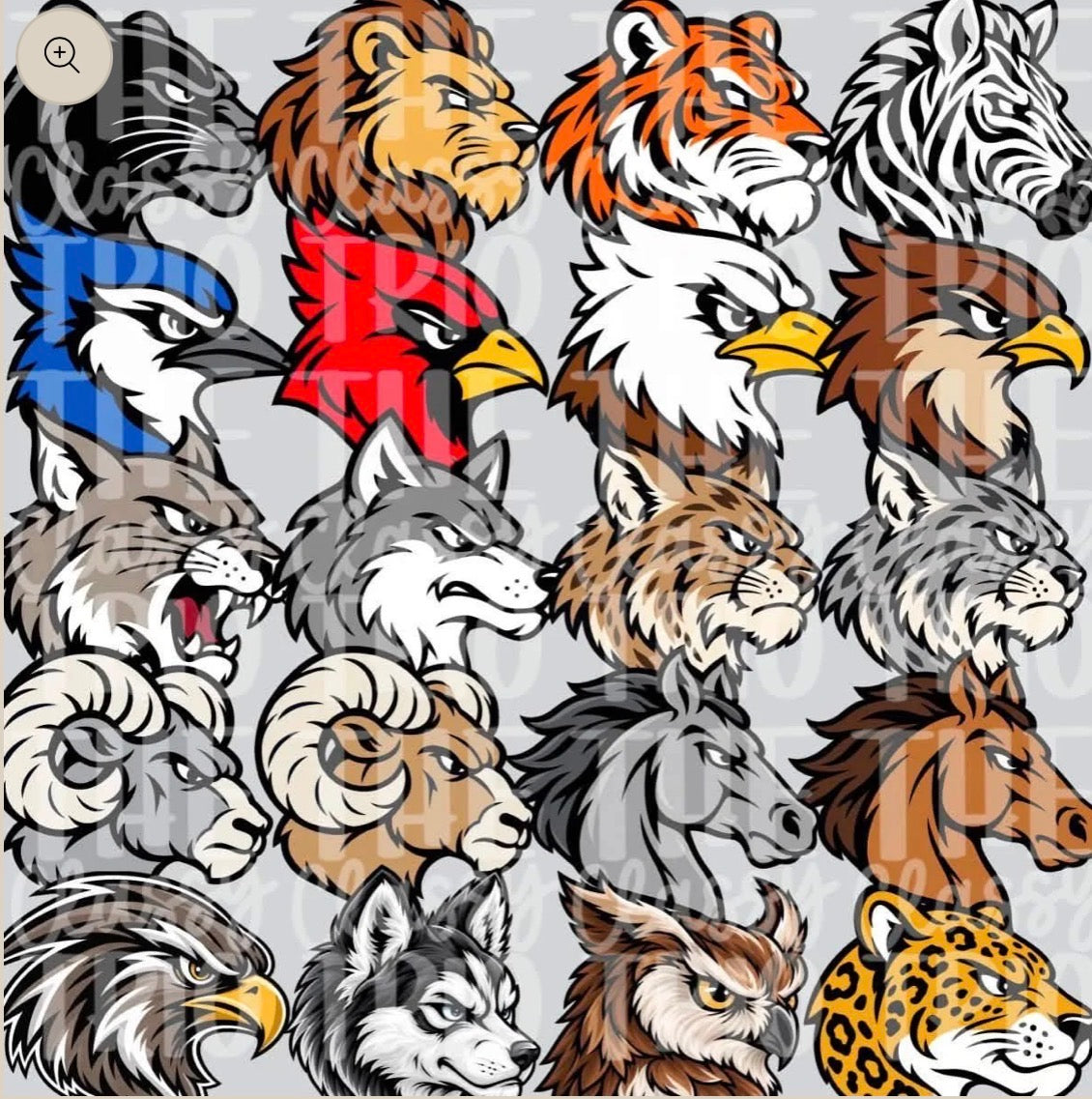 Full Back w/ Side Mascot DTF Transfers *Please leave all detailed custom info in checkout notes- Font, Inside & Outline colors, mascot)