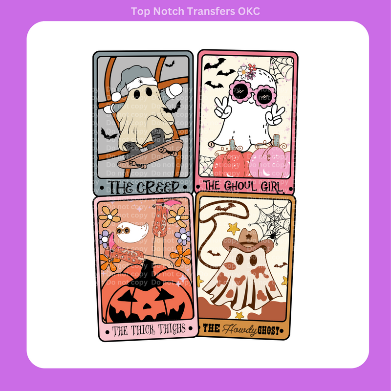 Groovy Tarot Cards DTF Transfer