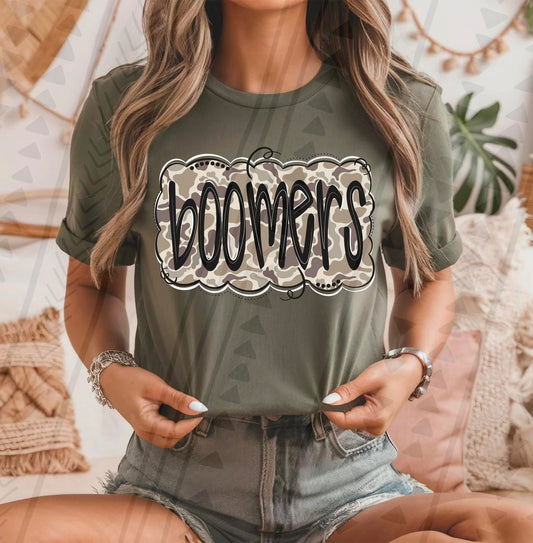 Boomers Camo DTF Transfer