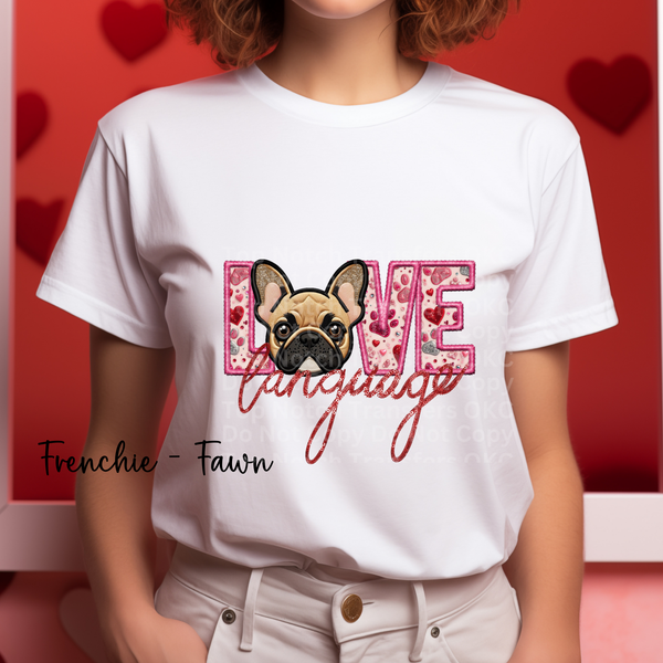 Love Language - Frenchie Fawn DTF Transfer