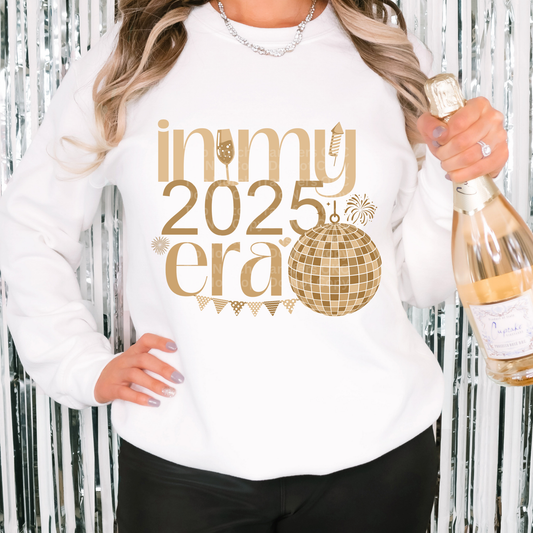 In My 2025 Era Gold Disco DTF Transfer