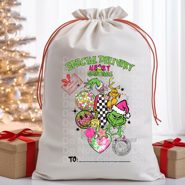 Santa Bag Design 5 DTF Print