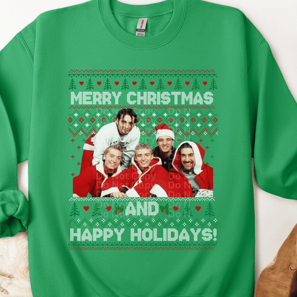 Band Merry Christmas Ugly Christmas Sweater DTF Transfer