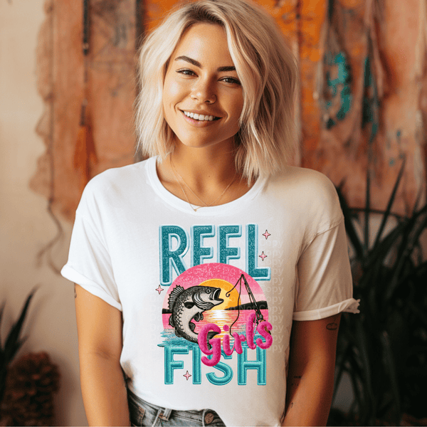 Reel Girls Fish DTF Transfer