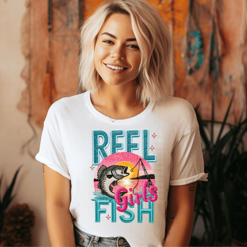 Reel Girls Fish DTF Transfer