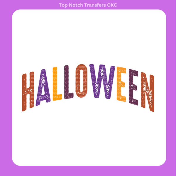 Halloween Distressed DTF Transfer