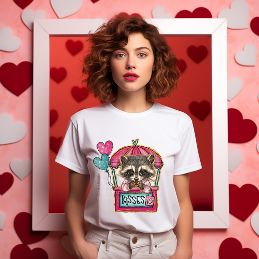 Raccoon Kisses DTF Transfer