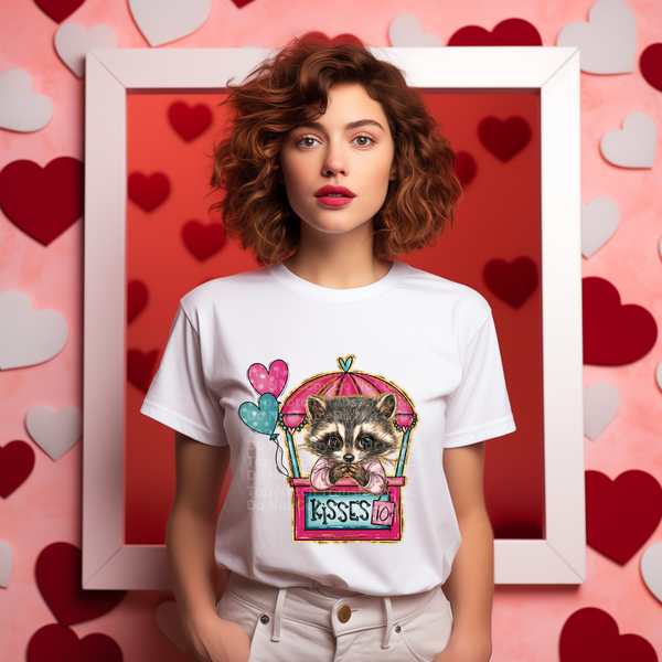 Raccoon Kisses DTF Transfer