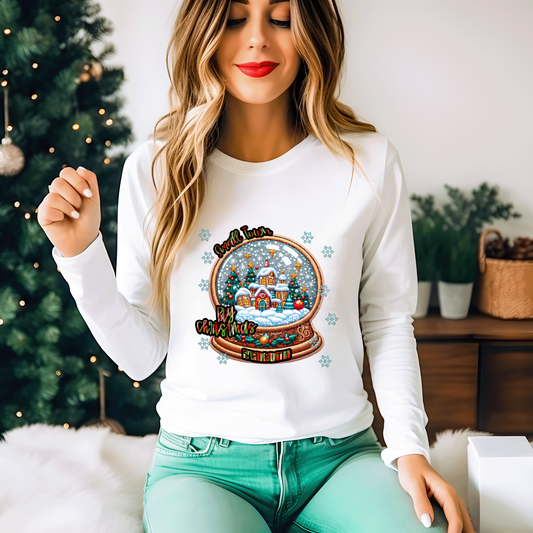 Small Town Big Christmas Spirit Snow globe DTF Transfer