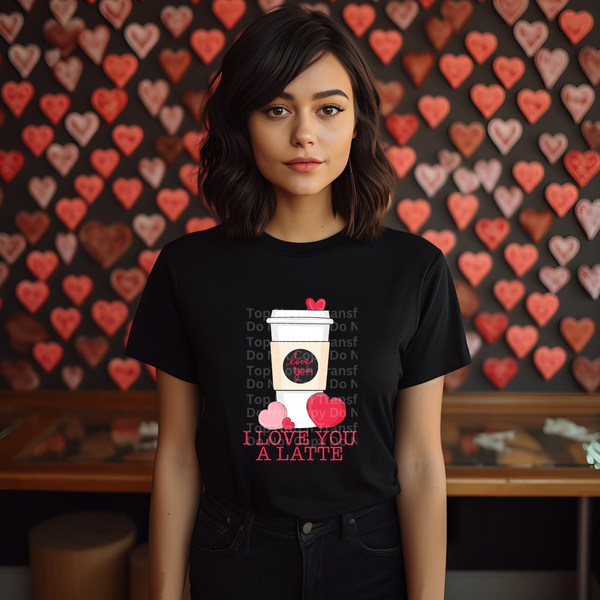 I Love You A Latte DTF Transfer