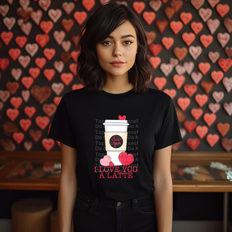 I Love You A Latte DTF Transfer