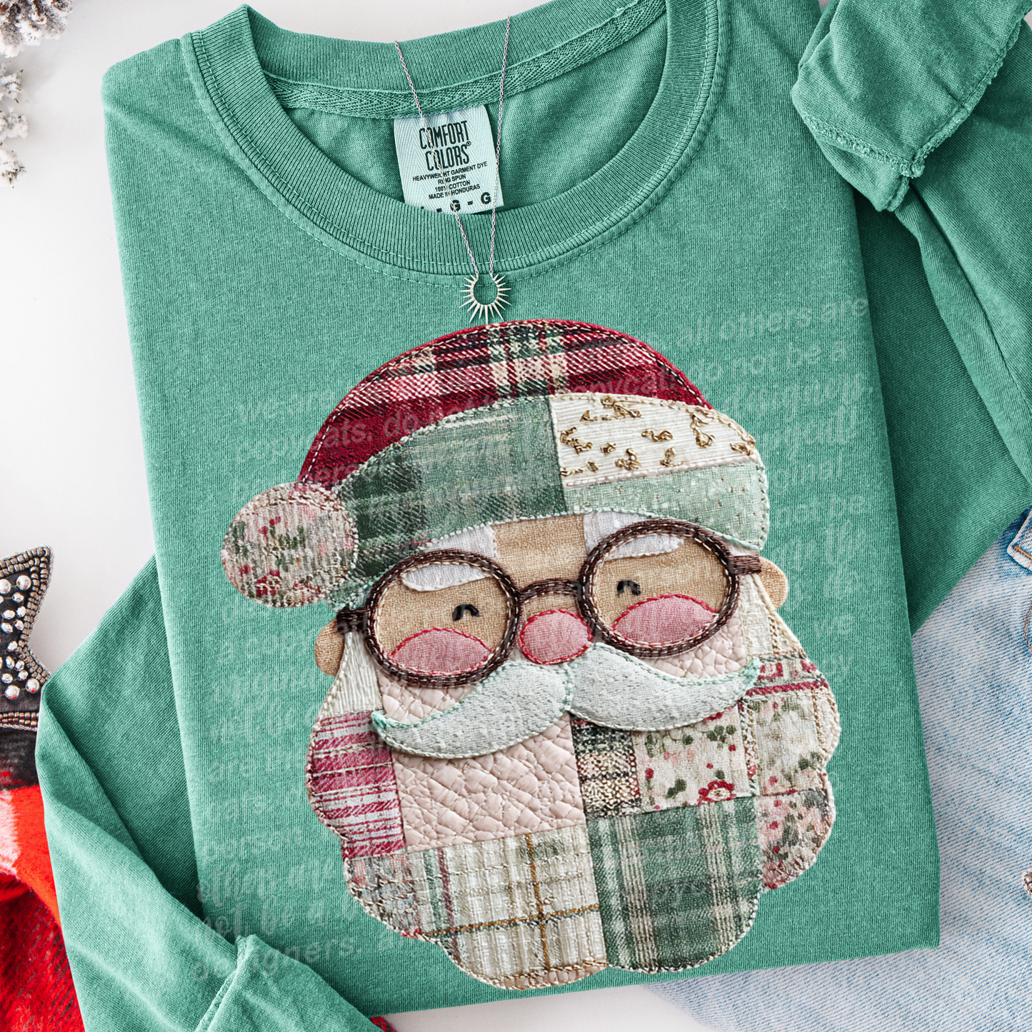 RTS ADULT Appliqué Santa DTF Transfer