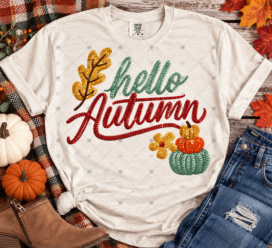 Hello Autumn DTF Transfer