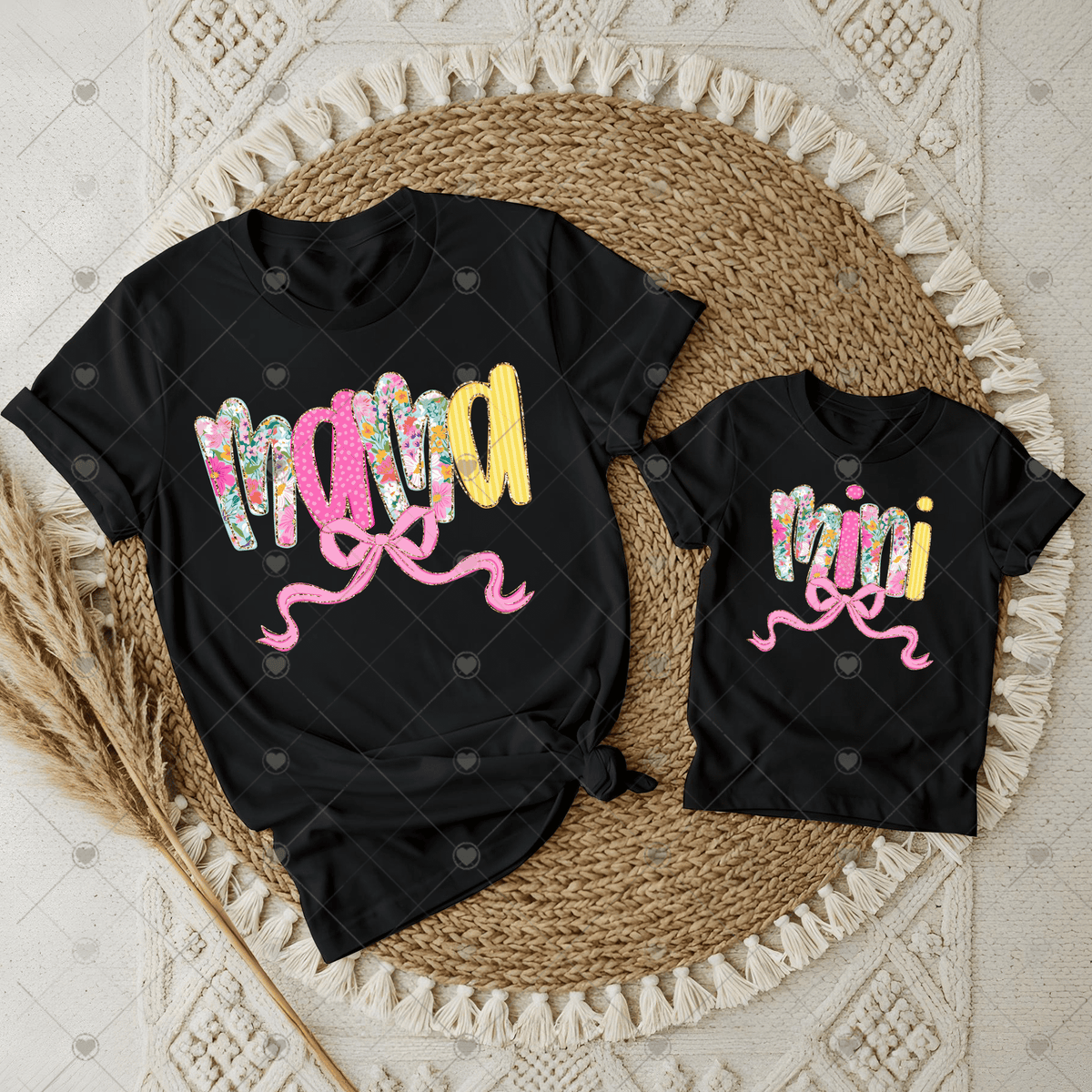 Mama/Mini Spring Bows DTF Transfers