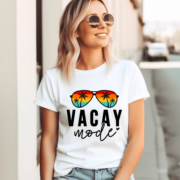 Vacay Mode Black Text DTF Transfer