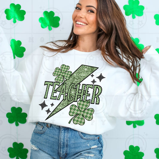 Teacher St. Patricks Day DTF Transfer