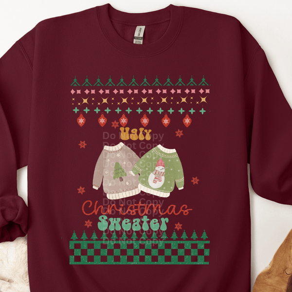 Sweaters Ugly Christmas Sweater DTF Transfer