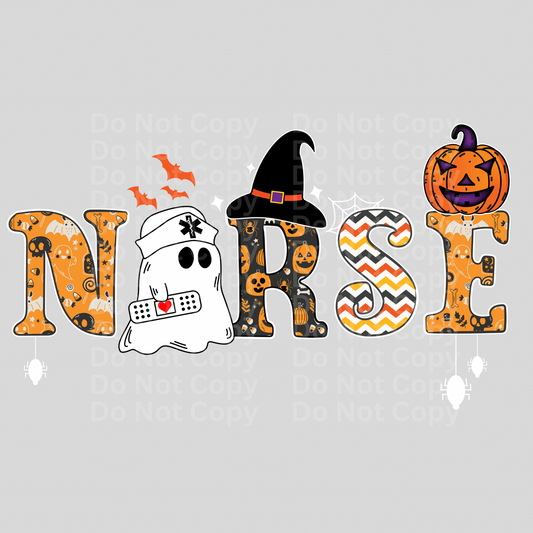 Nurse Halloween DTF Transfer