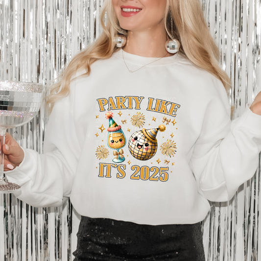 Party Like It's 2025 Cute DTF Transfer