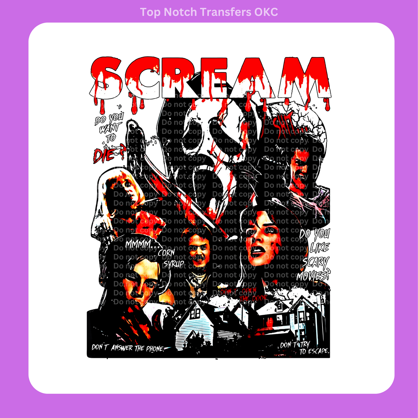 Scream Halloween Transfer