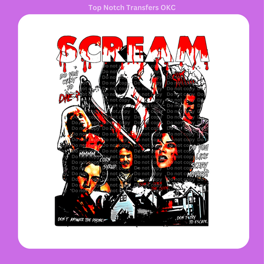 Scream Halloween Transfer