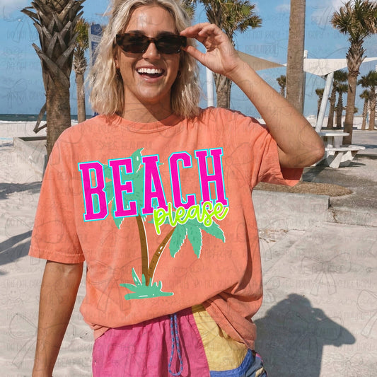 Beach Please DTF Transfer