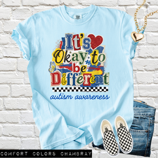 It’s Okay To Be Different DTF Transfer