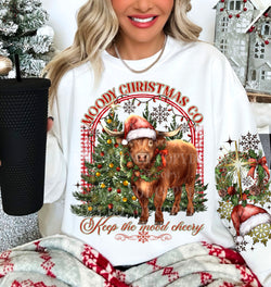 Moody Christmas Co *Optional long sleeve design* DTF Transfer