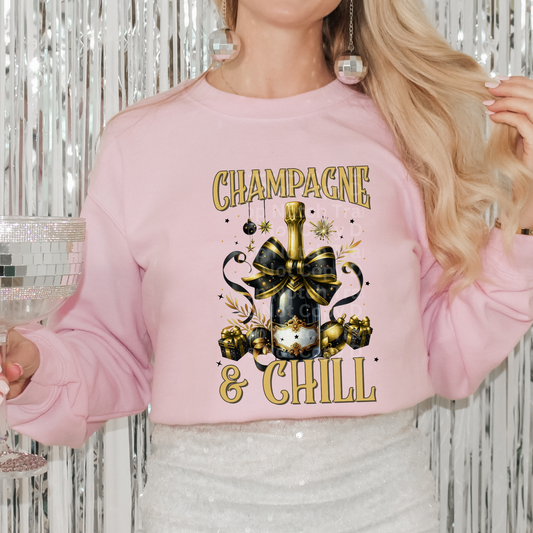 Champaigne & Chill DTF Transfer