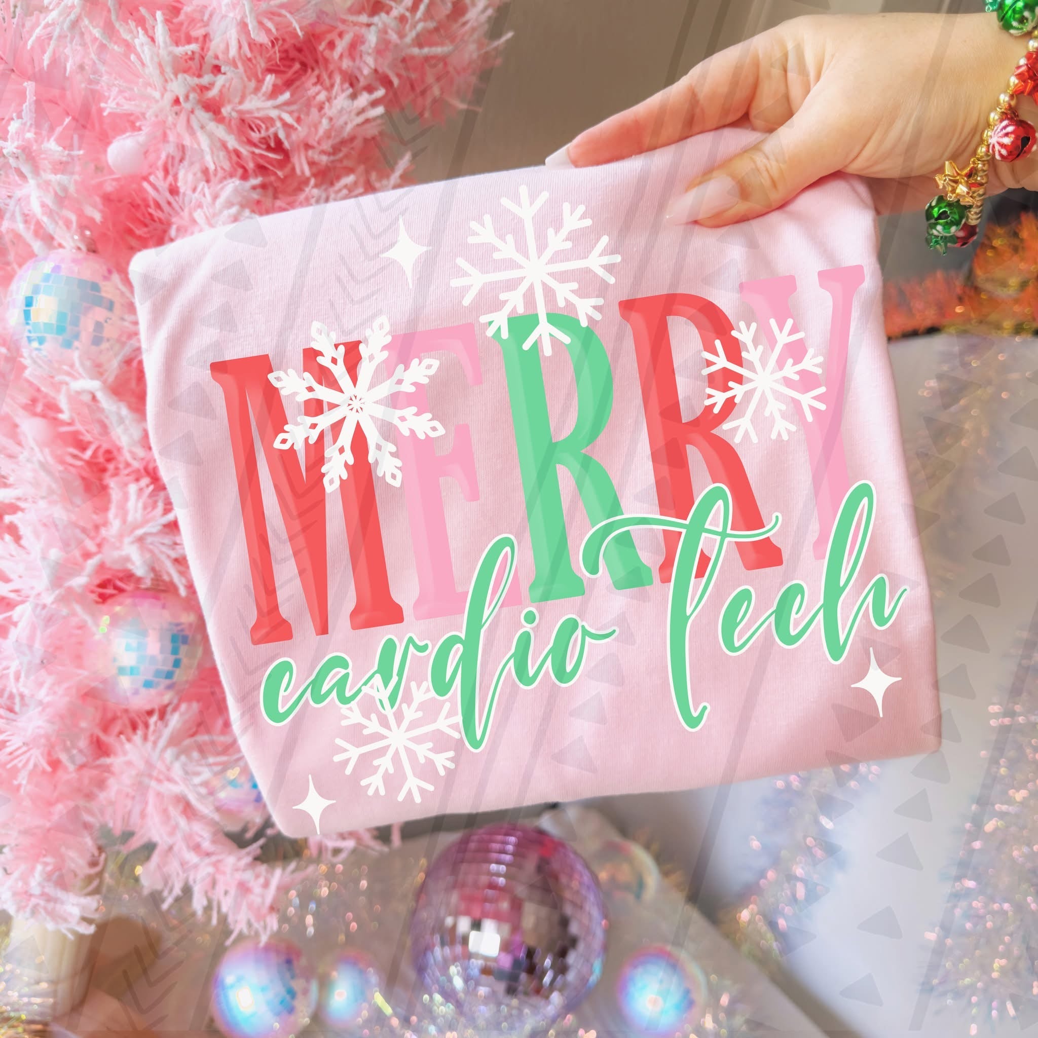 Merry Cardio Tech DTF Transfer – Top Notch Transfers OKC