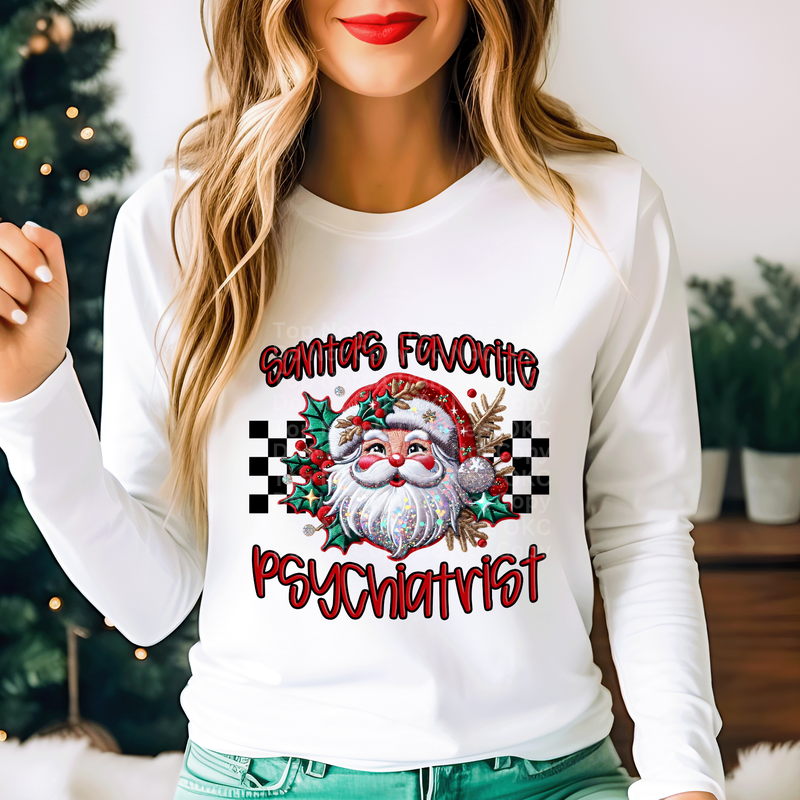 Santa's Favorite - Psychiatrist DTF Transfer