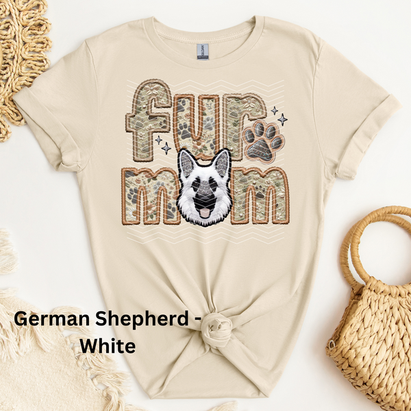 German Shepherd - White DTF Transfer