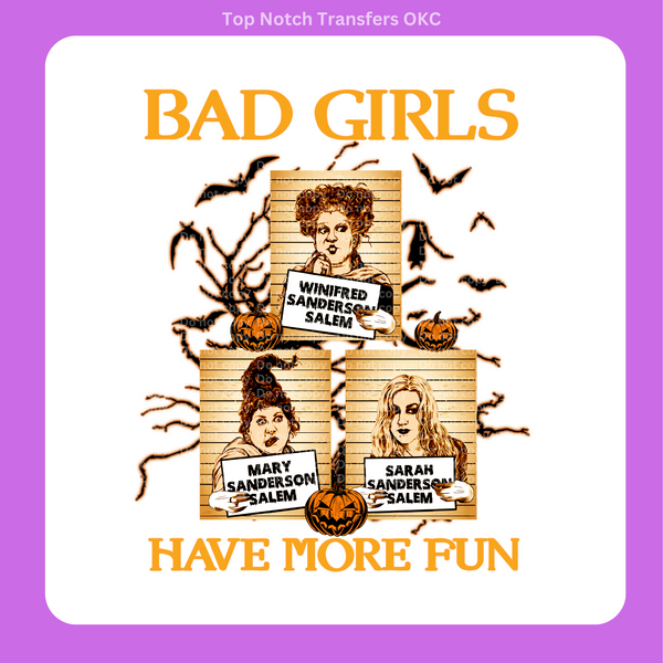 HP Bad Girls DTF Transfer