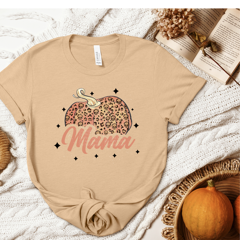 Mama Leopard Pumpkin DTF Transfer