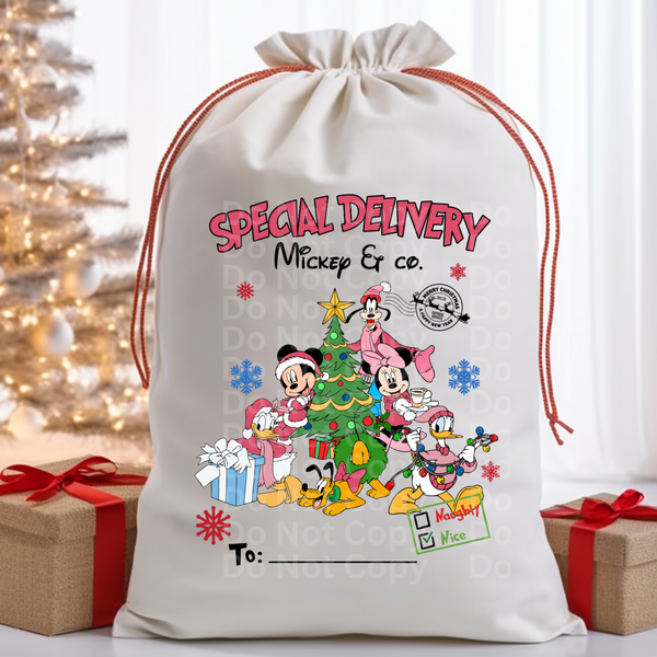 Santa Bag Design 1 DTF Print