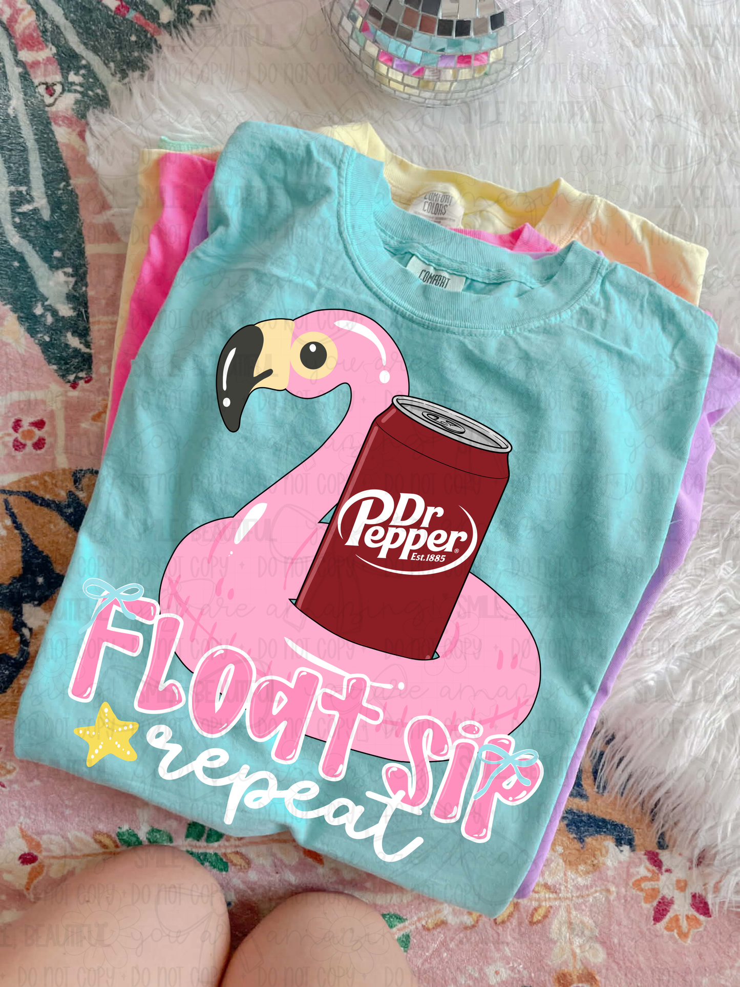 Float Sip Repeat DTF Transfer