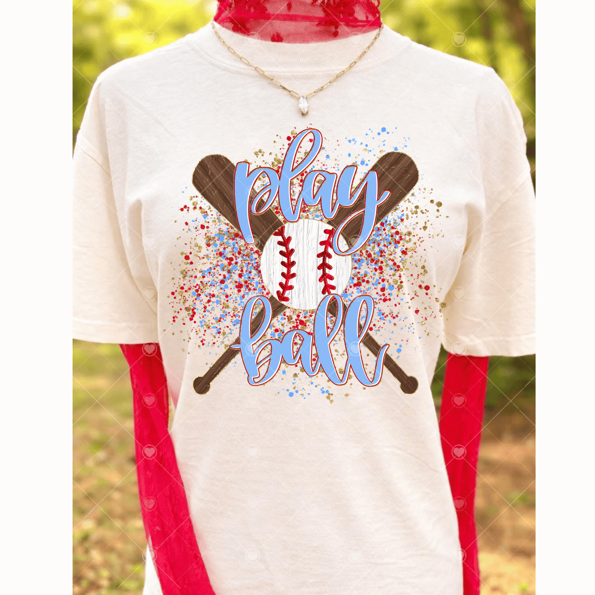 Play Ball Splash DTF Transfer