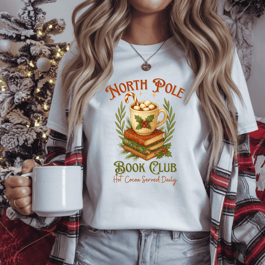 North Pole Book Club DTF Transfer